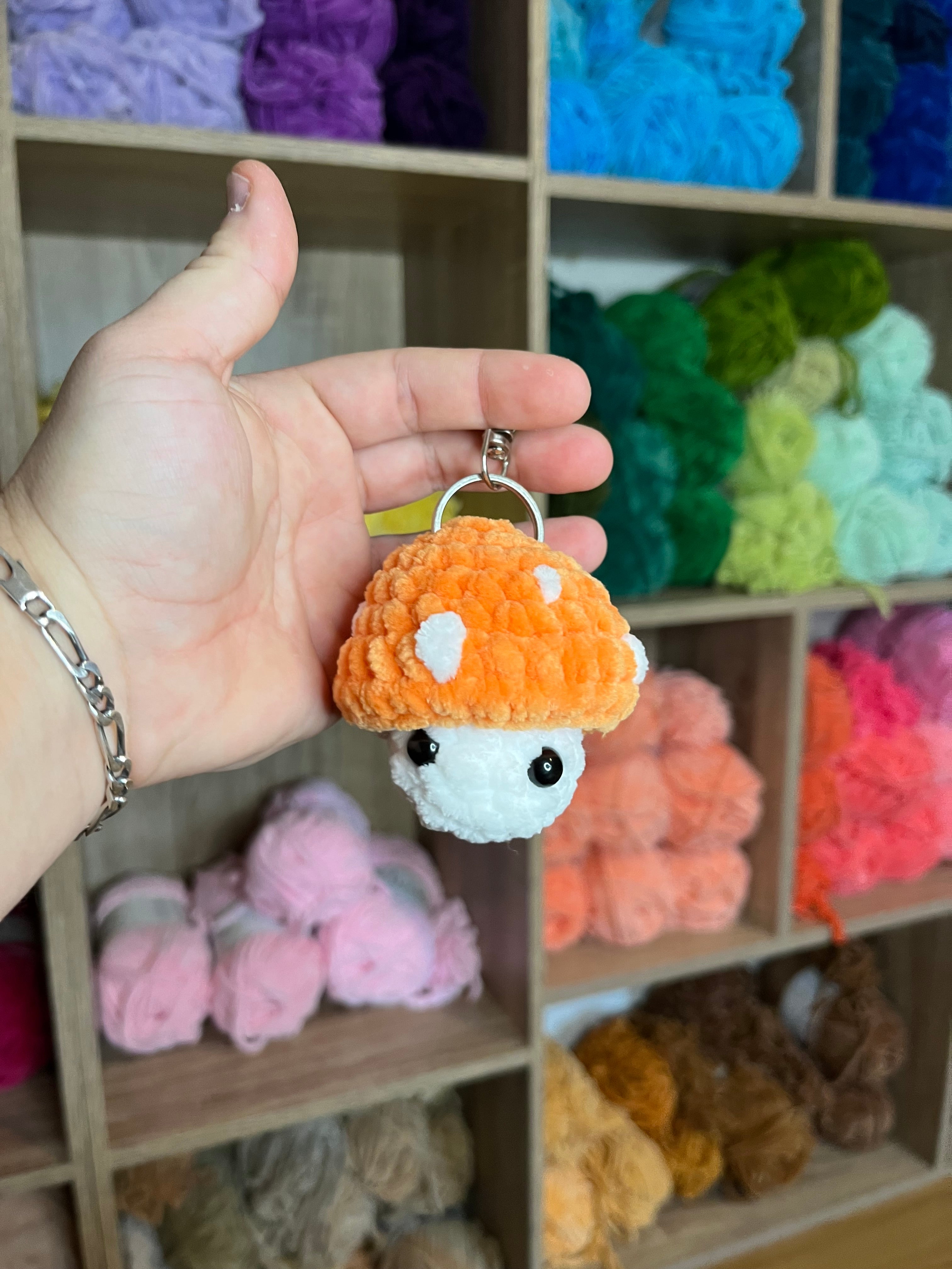 Porte clé champignon