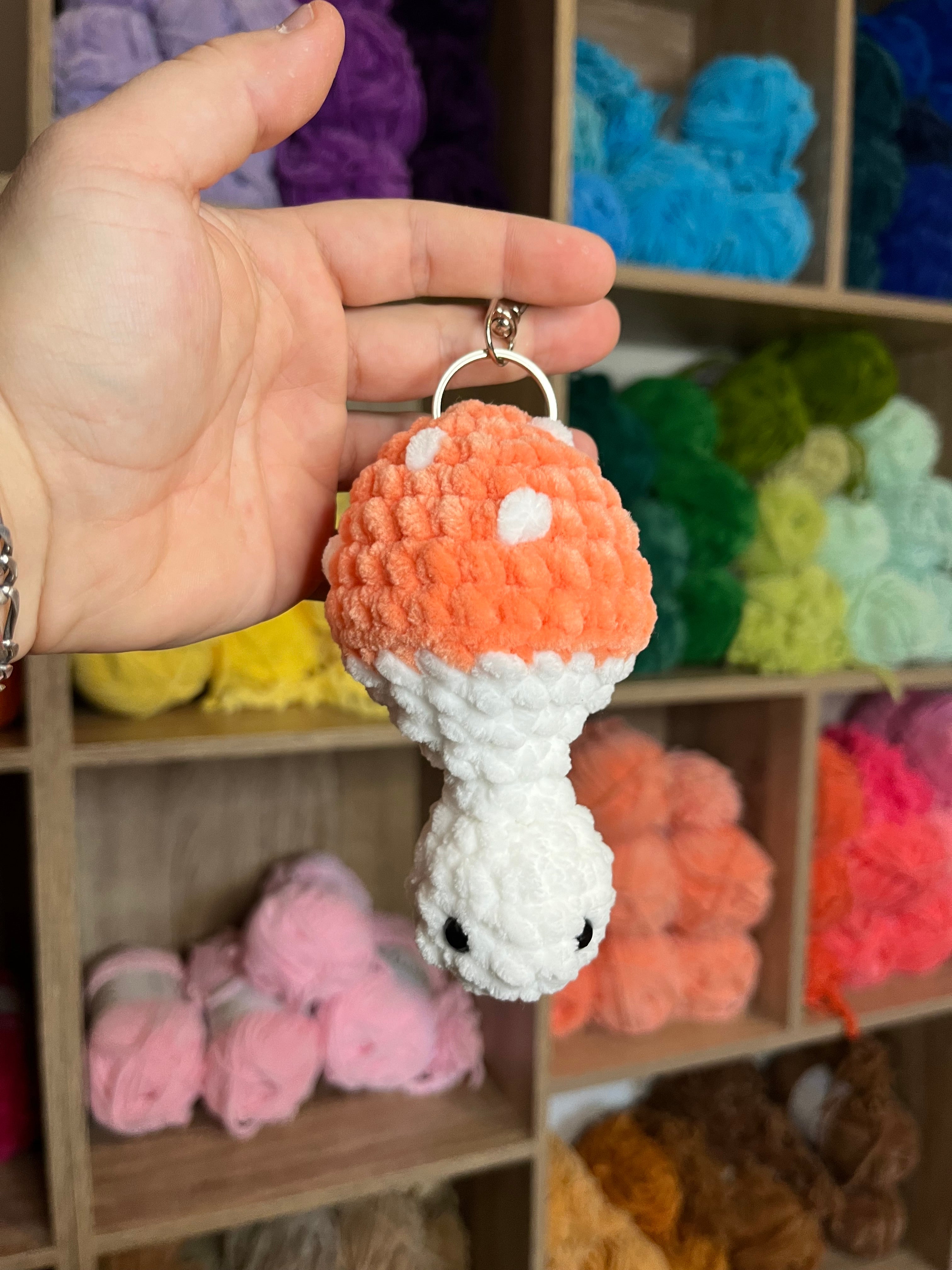 Porte clé champignon